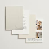 "Glide" - Wedding Invitations in Porcelain by Jennifer Postorino - Back of Card Options