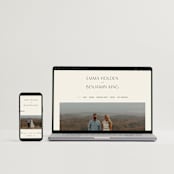 "Glide" - Wedding Invitations in Porcelain by Jennifer Postorino - FREE Wedding Website