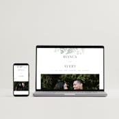 "Gilded Woodland" - Wedding Invitations in Fern by Kristie Kern - FREE Wedding Website