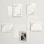 "Gilded Woodland" - Wedding Invitations in Fern by Kristie Kern - Invitation Suite