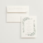 "Gilded Woodland" - Wedding Invitations in Fern by Kristie Kern - Invitation with Envelope