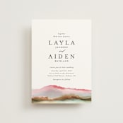 "Sedona" - Wedding Invitations in Desert Sands by Itsy Belle Studio - Front