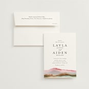 "Sedona" - Wedding Invitations in Desert Sands by Itsy Belle Studio - Invitation with Envelope