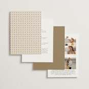 "Sprigs of Joy" - Wedding Invitations in Pearl by Leah Bisch - Back of Card Options