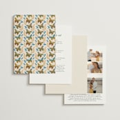 "Flutter" - Wedding Invitations in Sunset by Jen Owens - Back of Card Options