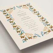 "Flutter" - Wedding Invitations in Sunset by Jen Owens - Detail