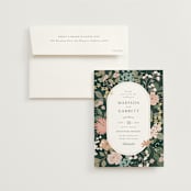 "Garden at Blue Hill" - Wedding Invitations in Meadow by Jennifer Wick - Invitation with Envelope