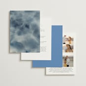 "Nilgiri" - Wedding Invitations in Blueberry by Creo Study - Back of Card Options