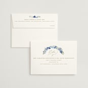 "Nilgiri" - Wedding Invitations in Blueberry by Creo Study - FREE Recipient Addressing