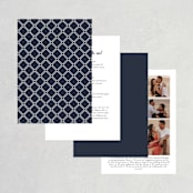 "Flawless" - Wedding Invitations in Midnight by Kimberly FitzSimons - Back of Card Options