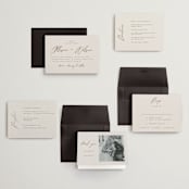 "Love Note" - Wedding Invitations in Ecru by AK Graphics - Invitation Suite