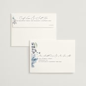 "Wildflower Wreath" - Wedding Invitations in Sky by Grace Kreinbrink - FREE Recipient Addressing