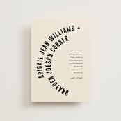 "Spin" - Wedding Invitations in Cream by Pixel and Hank - Front