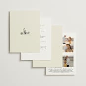 "Sundaland Gardens" - Wedding Invitations in Ivory by Ani Somi - Back of Card Options