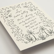 "Sundaland Gardens" - Wedding Invitations in Ivory by Ani Somi - Detail