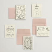 "Sundaland Gardens" - Wedding Invitations in Ivory by Ani Somi - Invitation Suite