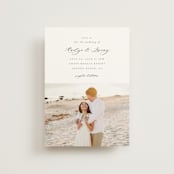"Minimalist Photo" - Wedding Invitations in Ivory by Nicole Walsh - Front