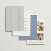 "Florence" - Wedding Invitations in Sky by Kelly Watkins - Back of Card Options