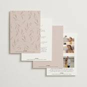 "Arch Monogram" - Wedding Invitations in Dusty Rose by Kelly Schmidt - Back of Card Options