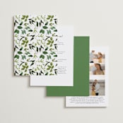 "Greenery" - Wedding Invitations in Fern by Susan Moyal - Back of Card Options