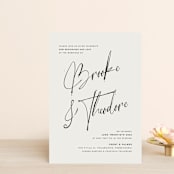 "Signature Style" - Wedding Invitations in Silk by Design Lotus - Front