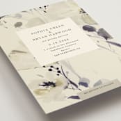 "Linen and Cloth" - Wedding Invitations in Almond by Peony Rose Design - Detail