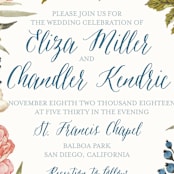 "Garden Rose" - Wedding Invitations in Garden Rose by Wildfield Paper Co - Detail