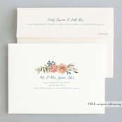 "Garden Rose" - Wedding Invitations in Garden Rose by Wildfield Paper Co - FREE Recipient Addressing