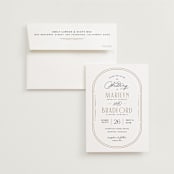 "Encapsulated" - Wedding Invitations in Black Tie by Hooray Creative - Invitation with Envelope