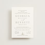 "City Center" - Wedding Invitations in Cotton by Erin L. Wilson - Front