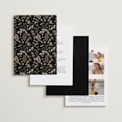 "Peonies & Sage" - Wedding Invitations in Fawn by Susan Moyal - Back of Card Options
