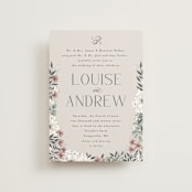 "Illuminated Storybook" - Wedding Invitations in Linen by Alethea and Ruth - Front