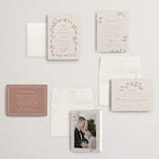 "Lennox" - Wedding Invitations in Harvest by Kristie Kern - Invitation Suite