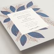 "Bouquet" - Wedding Invitations in Cobalt by Jen Owens - Detail