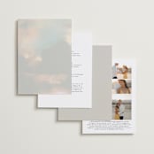 "Daybreak" - Wedding Invitations in Dove by Olivia Kanaley Inman - Back of Card Options
