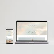 "Daybreak" - Wedding Invitations in Dove by Olivia Kanaley Inman - FREE Wedding Website
