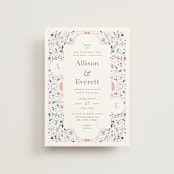 "Delicate Garden" - Wedding Invitations in Wildflower by Ashley DeMeyere - Front