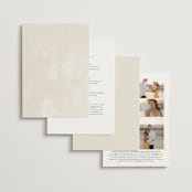 "Simply" - Wedding Invitations in Linen by Brianne Larsen - Back of Card Options