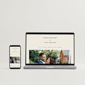 "Simply" - Wedding Invitations in Linen by Brianne Larsen - FREE Wedding Website