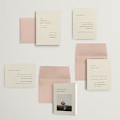 "Simply" - Wedding Invitations in Linen by Brianne Larsen - Invitation Suite