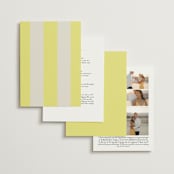 "Campania" - Wedding Invitations in Limone by Megan Davis - Back of Card Options