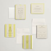 "Campania" - Wedding Invitations in Limone by Megan Davis - Invitation Suite