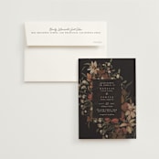 "Fall Garden Bouquet" - Wedding Invitations in Rust by Grace Kreinbrink - Invitation with Envelope