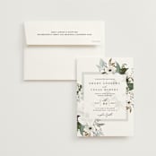 "Inverness" - Wedding Invitations in Pistachio by Nicole Whiddon - Invitation with Envelope