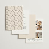 "Script and Monogram" - Wedding Invitations in Sand by Carolyn MacLaren - Back of Card Options