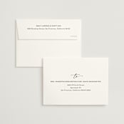 "Script and Monogram" - Wedding Invitations in Sand by Carolyn MacLaren - FREE Recipient Addressing
