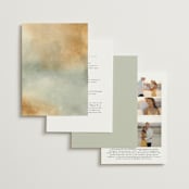 "We Walk Together" - Wedding Invitations in Evergreen by Petra Kern - Back of Card Options