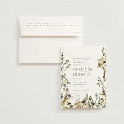 "We Walk Together" - Wedding Invitations in Evergreen by Petra Kern - Invitation with Envelope