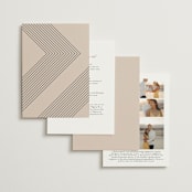 "Picturesque" - Wedding Invitations in Linen by Christie Garcia - Back of Card Options