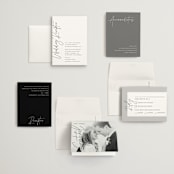 "printed" - Wedding Invitations in Onyx by JoAnn Jinks - Invitation Suite